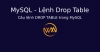 Câu lệnh DROP TABLE trong MySQL