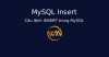 Câu lệnh INSERT trong MySQL