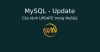 Câu lệnh UPDATE trong MySQL