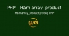 Hàm array_product() trong PHP