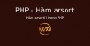 Hàm arsort() trong PHP