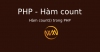 Hàm count() trong PHP