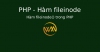 Hàm fileinode() trong PHP