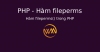 Hàm fileperms() trong PHP