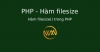 Hàm filesize() trong PHP
