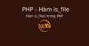 Hàm is_file() trong PHP