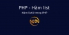 Hàm list() trong PHP