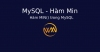 Hàm MIN() trong MySQL