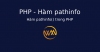 Hàm pathinfo() trong PHP