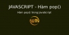 Hàm pop() trong JavaScript