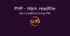 Hàm readfile() trong PHP