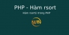Hàm rsort() trong PHP