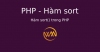 Hàm sort() trong PHP