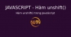 Hàm unshift() trong JavaScript
