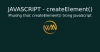 Phương thức createElement() trong JavaScript