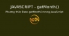 Phương thức Date getMonth() trong JavaScript