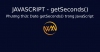 Phương thức Date getSeconds() trong JavaScript