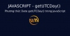 Phương thức Date getUTCDay() trong JavaScript