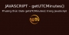 Phương thức Date getUTCMinutes() trong JavaScript