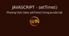 Phương thức Date setTime() trong JavaScript