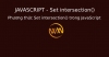 Phương thức Set intersection() trong JavaScript