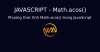 Phương thức tĩnh Math.acos() trong JavaScript