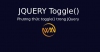 Phương thức toggle() trong JQuery