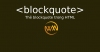 Thẻ blockquote trong HTML