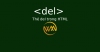 Thẻ del trong HTML
