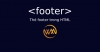 Thẻ footer trong HTML