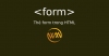 Thẻ form trong HTML