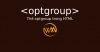 Thẻ optgroup trong HTML