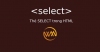 Thẻ SELECT trong HTML