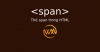 Thẻ span trong HTML