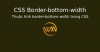 Thuộc tính border-bottom-width trong CSS