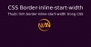 Thuộc tính border-inline-start-width trong CSS