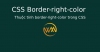 Thuộc tính border-right-color trong CSS