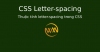 Thuộc tính letter-spacing trong CSS