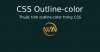 Thuộc tính outline-color trong CSS