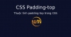 Thuộc tính padding-top trong CSS