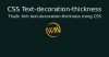 Thuộc tính text-decoration-thickness trong CSS