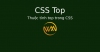 Thuộc tính top trong CSS