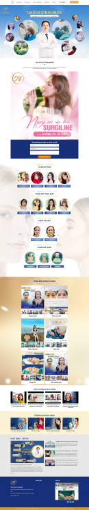 Thiết kế website Phẫu thuật thẩm mỹ WM 01