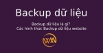 Backup dữ liệu là gì? Các hình thức Backup dữ liệu website
