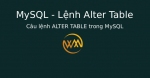 Câu lệnh ALTER TABLE trong MySQL