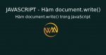 Hàm document.write() trong JavaScript