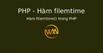 Hàm filemtime() trong PHP