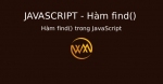 Hàm find() trong JavaScript