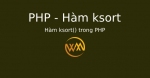 Hàm ksort() trong PHP