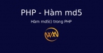 Hàm md5() trong PHP
